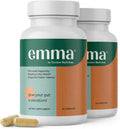 Emma Gut Health Relief Supplement – Doctor Endorsed Formula, 2-Pack (60 Caps Each)